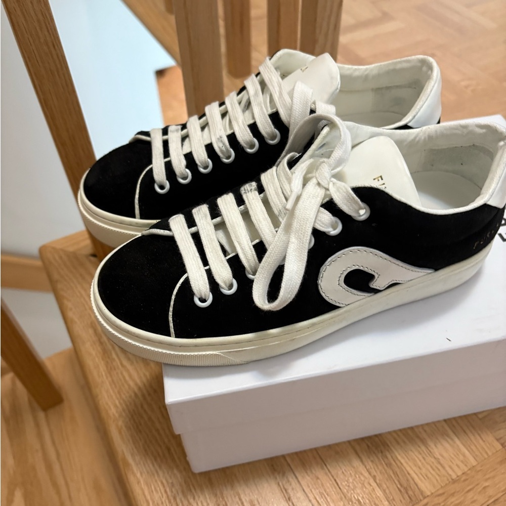 Furla Black and White Sneakers